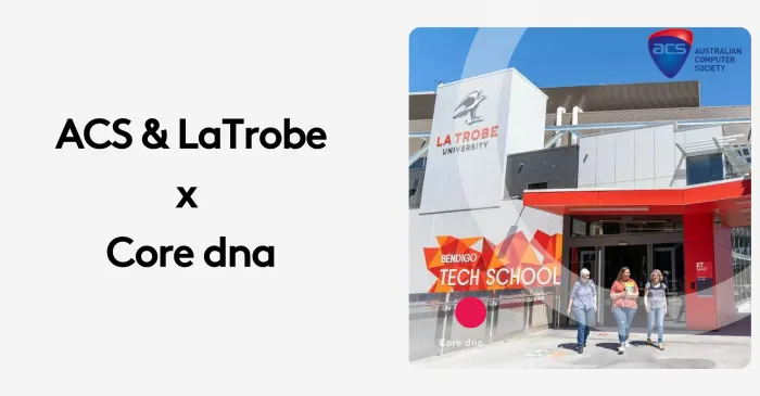 ACS and LaTrobe collaboration with Core dna at Bendigo Tech School entrance