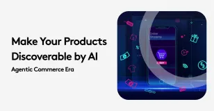 Header to a blog post with 10 actions for ecommerce brands to make their product pages and website discoverable by AI. Practical actions to implement to their ecommerce platform