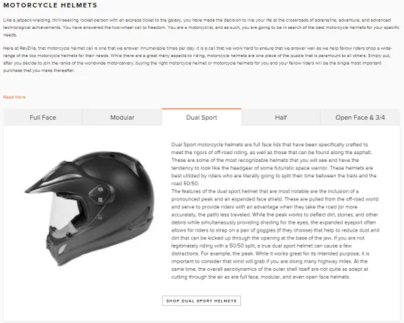 Black dual sport motorcycle helmet side view with visor and peak.