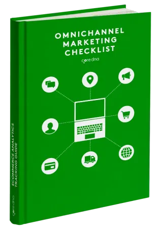 Green cover of Omnichannel Marketing Checklist eBook by coredna